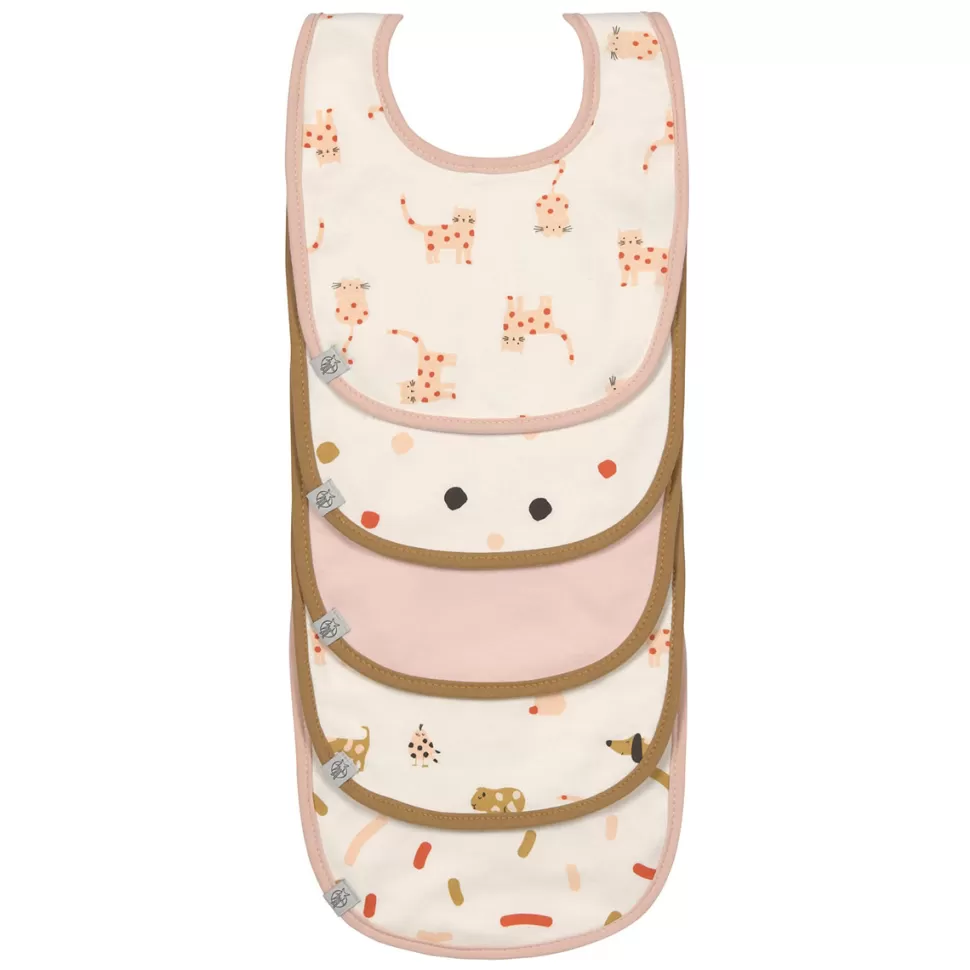 LÄSSIG Bavoir Personnalisé | Bavoir>Lot de 5 Bavoirs Eponge Little Matey Orange Epicée - 3/18 Mois