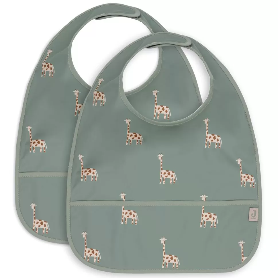 Jollein Bavoir | Repas>Lot de 2 Bavoirs Imperméables - Jungle Jambo