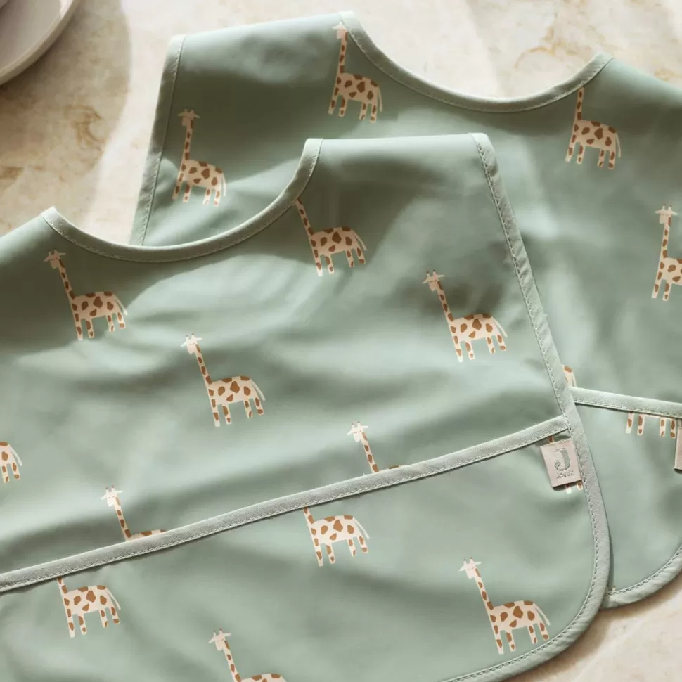 Jollein Bavoir | Repas>Lot de 2 Bavoirs Imperméables - Jungle Jambo