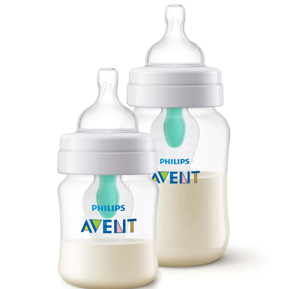 Philips Avent Biberonnerie>Lot de 2 Biberons Anti-colic avec Valve AirFree - 125 et 260 ml