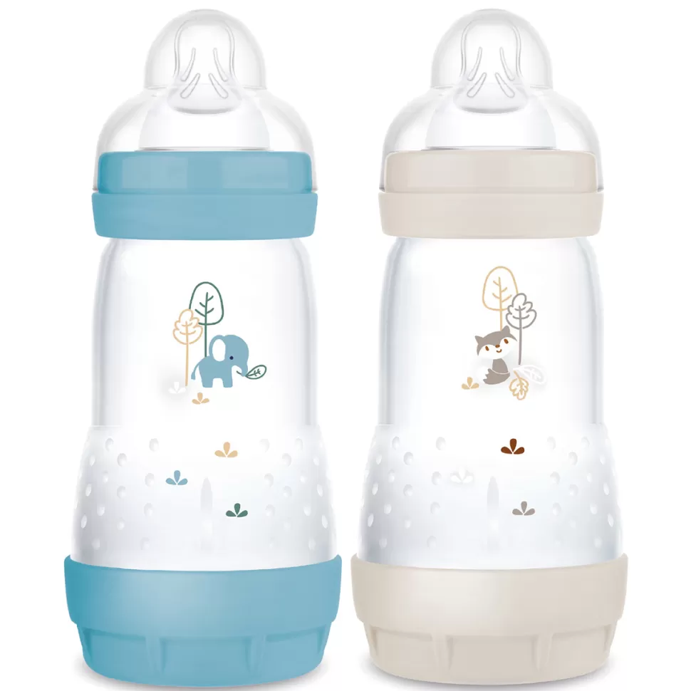 MAM Biberonnerie>Lot de 2 Biberons Anti-coliques Easy Start Océan et Sable - 260 ml