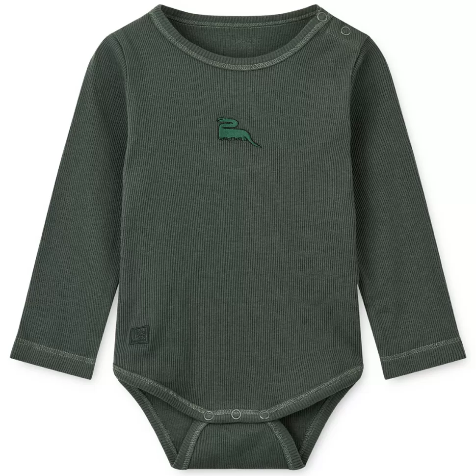 Liewood Body & Pyjama>Lot de 2 Bodys Yanni Dinosaurs Mist & Forest Green - 1 Mois