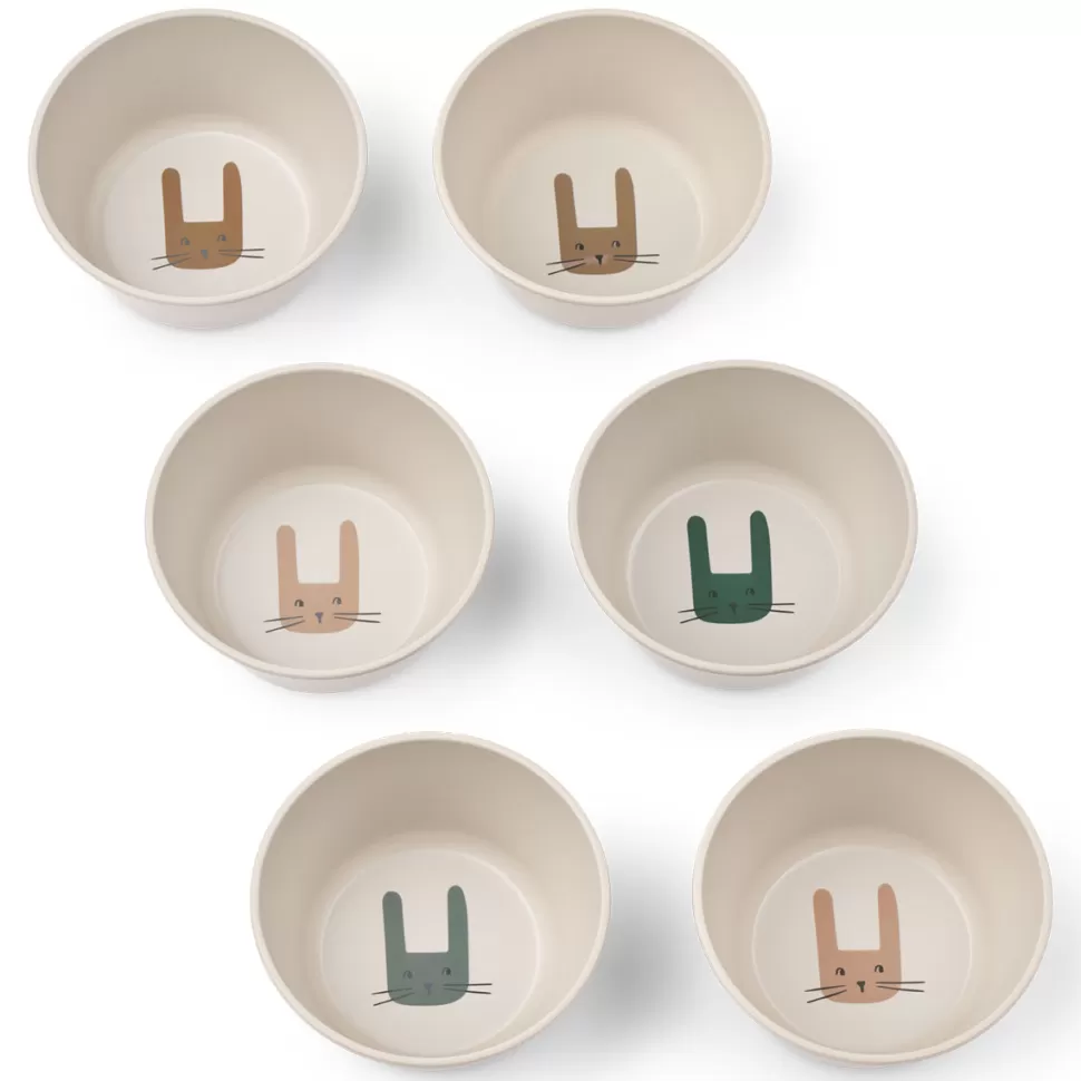 Liewood Repas>Lot de 6 Bols Cees - Bunny Sandy