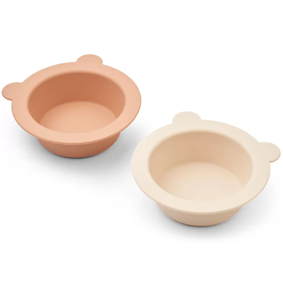Liewood Repas>Lot de 2 Bols Ventouses Peony - Tuscany Rose Apple Blossom