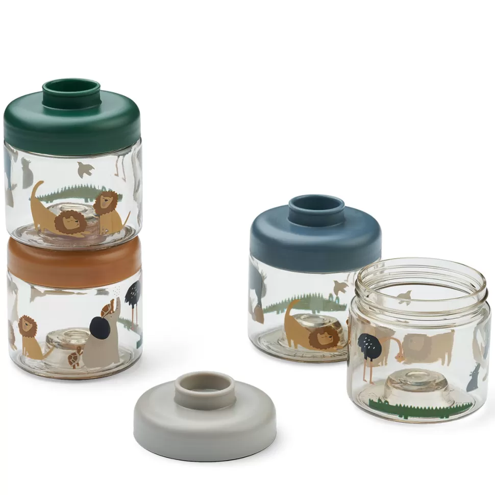 Liewood Repas>Lot de 4 Boîtes de Conservation Dominique - All Together Sandy