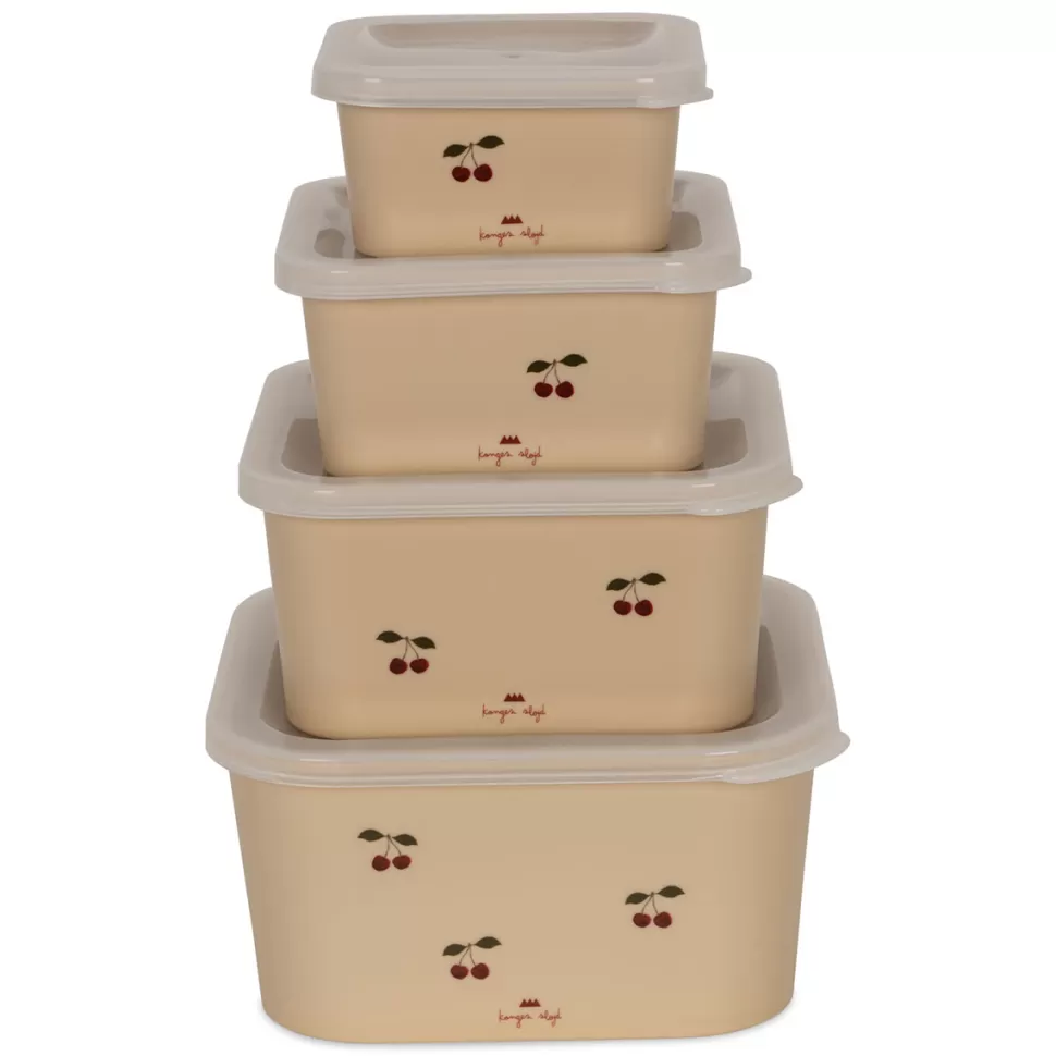 Konges Sløjd Repas>Lot de 4 Boîtes Repas - Cherry
