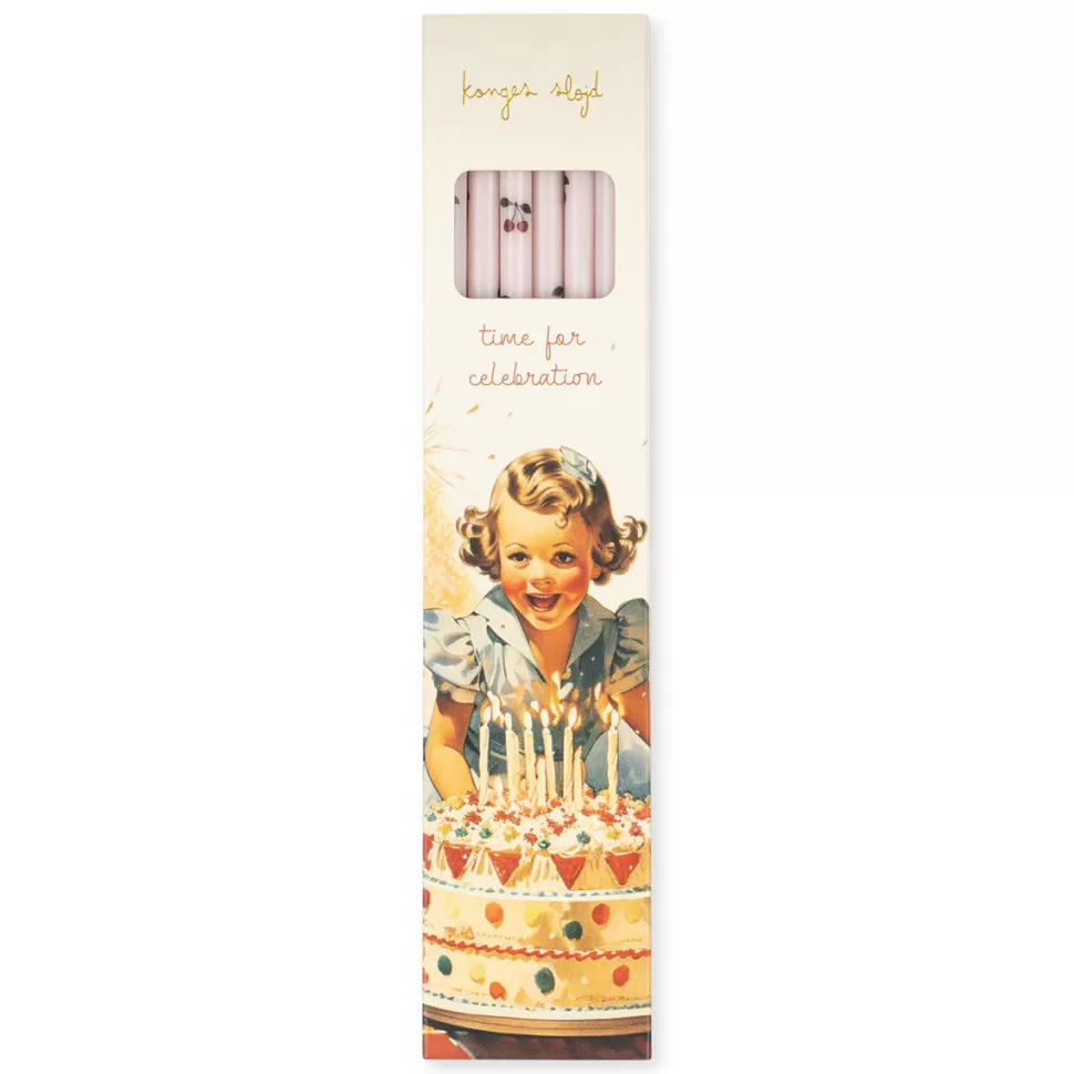 Konges Sløjd Loisirs Créatifs>Lot de 12 Bougies d'Anniversaire - Cherry