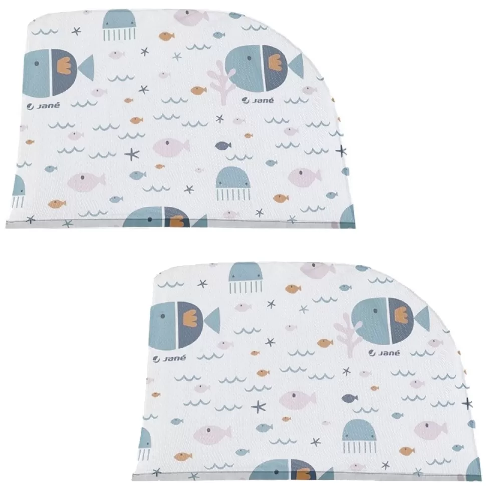 Jané Pare-soleil | Equipement Voiture>Lot de 2 Chaussettes Pare-soleil XL - Lazuli Blue