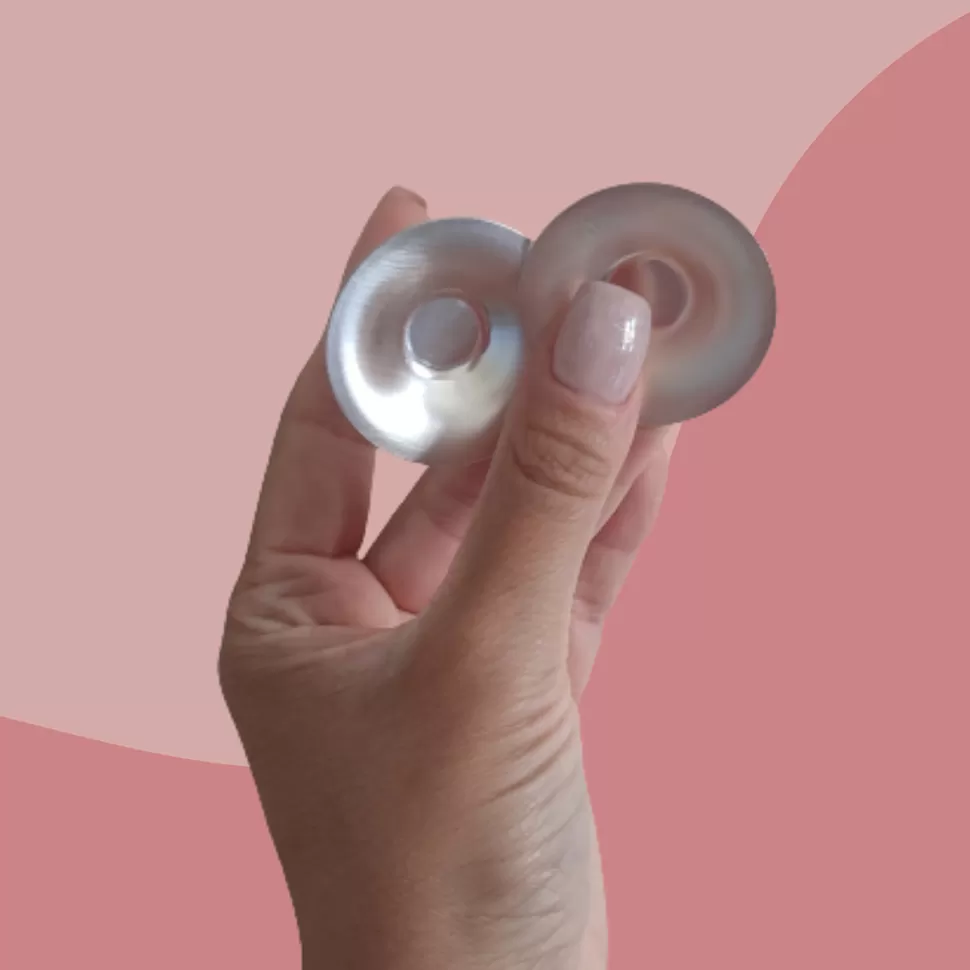 Noacups Allaitement>Lot de 2 Coupelles d'Allaitement en Argent - Taille Unique