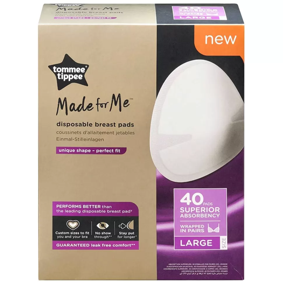 Tommee Tippee Allaitement>Lot de 40 Coussinets d'Allaitement Made For Me - Taille L