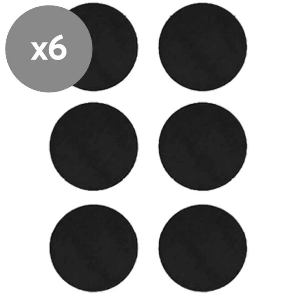 carriwell Allaitement>Lot de 6 Coussins d'Allaitement en Coton Bio Noir - Taille Unique
