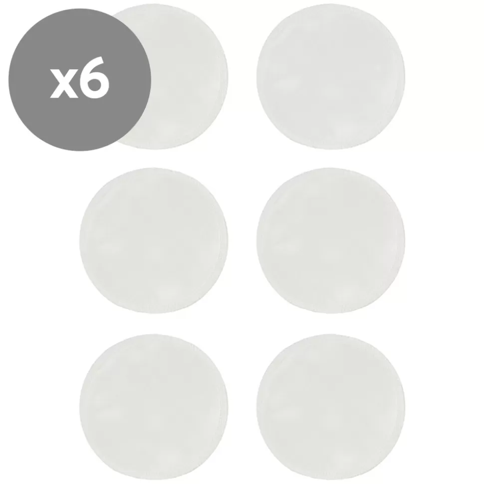 carriwell Allaitement>Lot de 6 Coussins d'Allaitement en Soie Blanc - Taille Unique