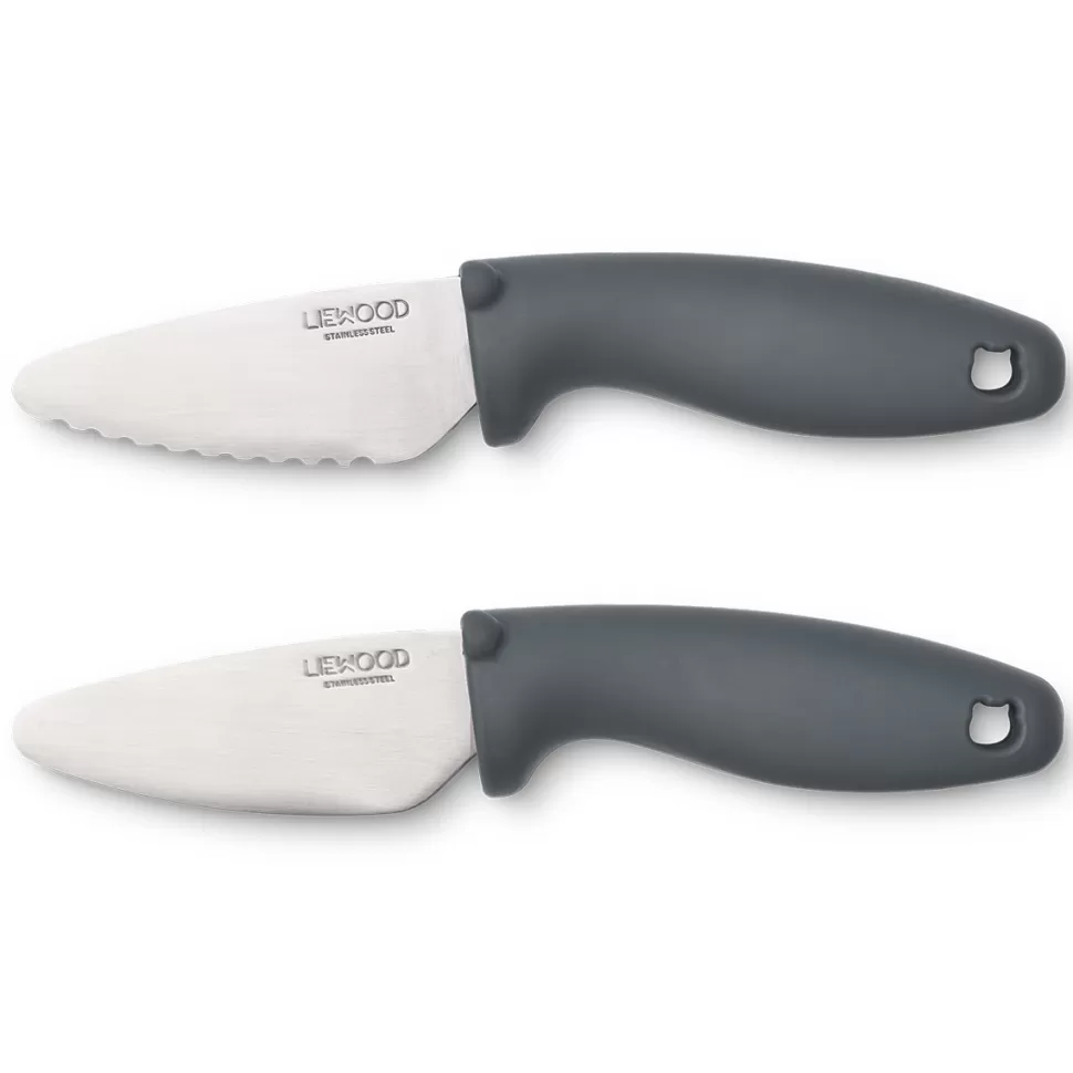 Liewood Repas>Lot de 2 Couteaux d'Apprentissage Perry - Whale Blue