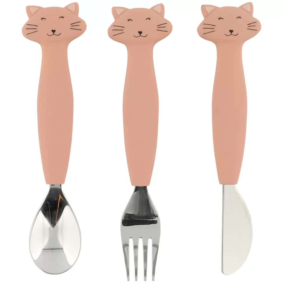 Trixie Baby Repas>Lot de 3 Couverts - Mrs. Cat