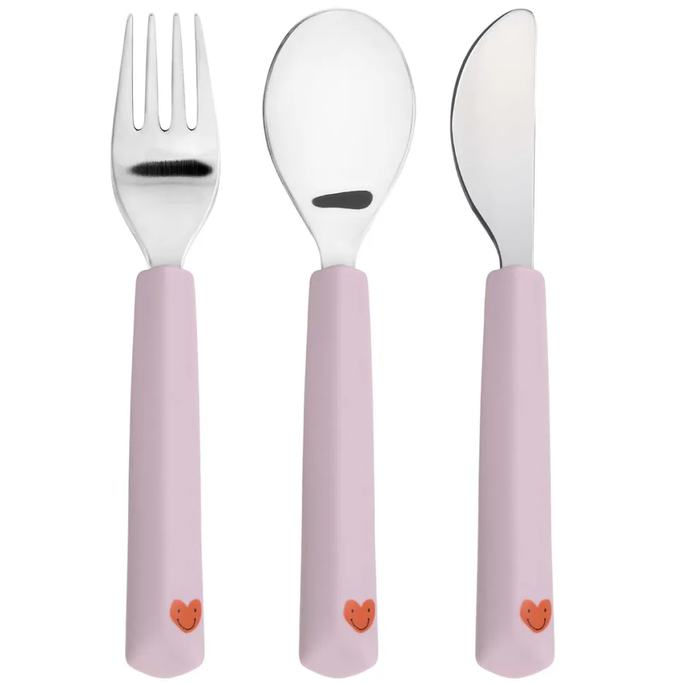 LÄSSIG Repas>Lot de 3 Couverts Happy Rascals - Coeur
