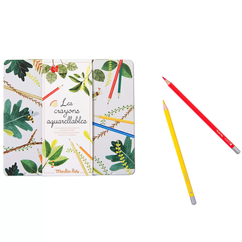 Moulin Roty Loisirs Créatifs>Lot de 24 Crayons Aquarelables - Le Jardin du Moulin