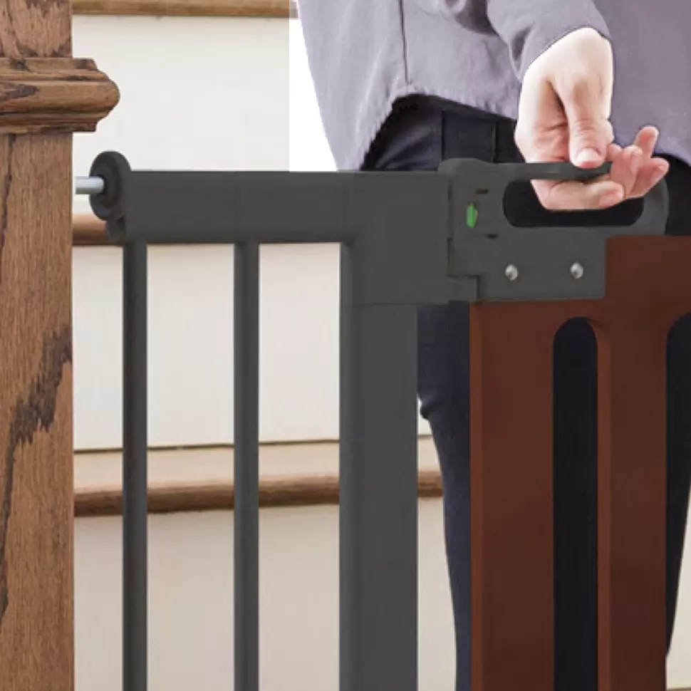 Oskö Barrière De Sécurité>Lot de 2 Extensions Barrière de Sécurité Pression - Gris