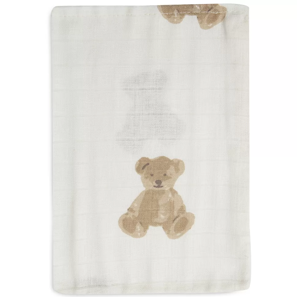 Jollein Textile>Lot de 3 Gants de Toilette - Teddy Bear