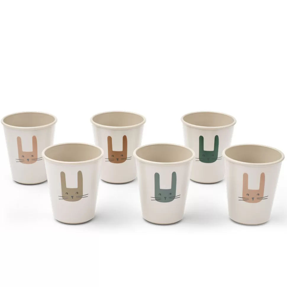Liewood Repas>Lot de 6 Gobelets Lana - Bunny Sandy