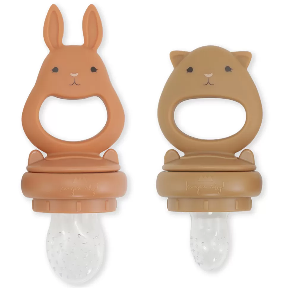 Konges Sløjd Succion>Lot de 2 Grignoteurs Almond & Terracotta - 3 Mois +