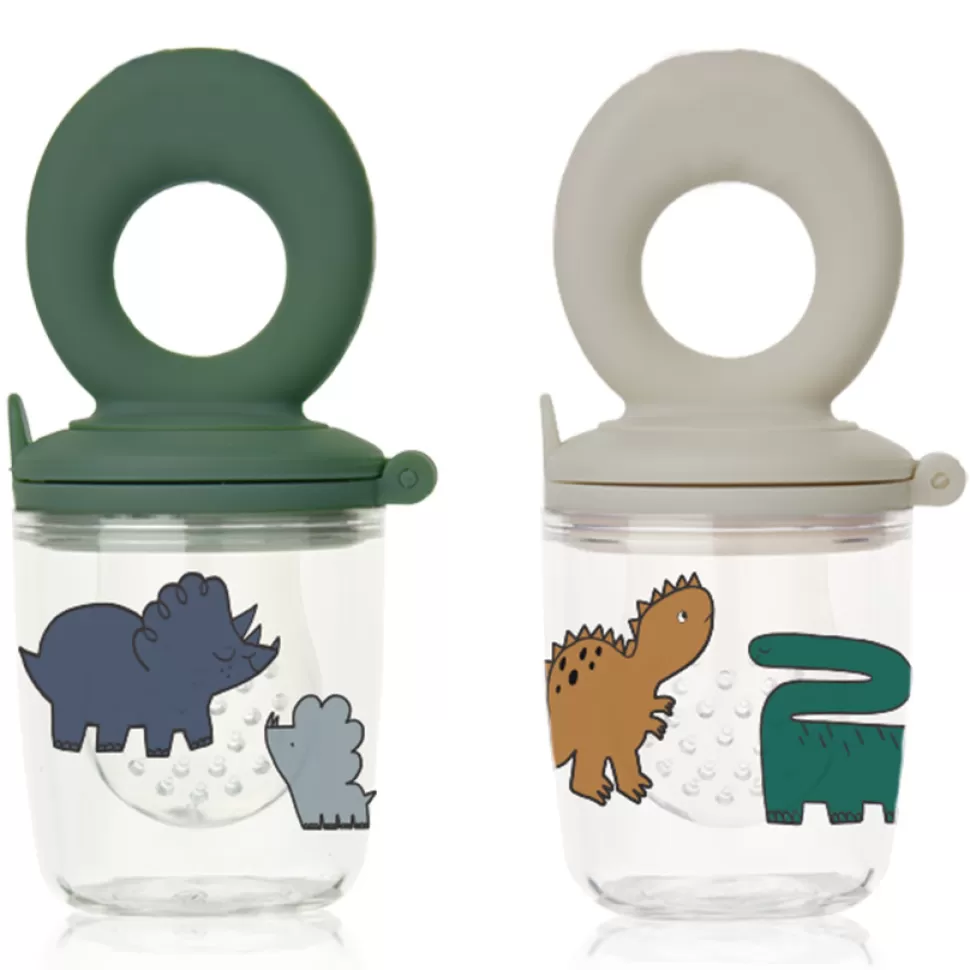 Liewood Succion>Lot de 2 Grignoteurs Dinosaurs Mist - 0 Mois +