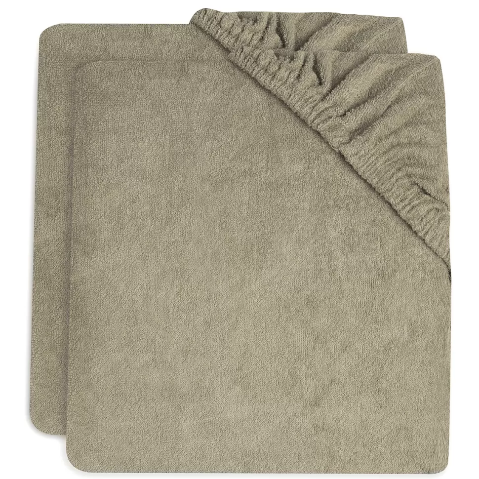 Jollein Matelas Et Housse À Langer>Lot de 2 Housses de Matelas à Langer - Olive Green