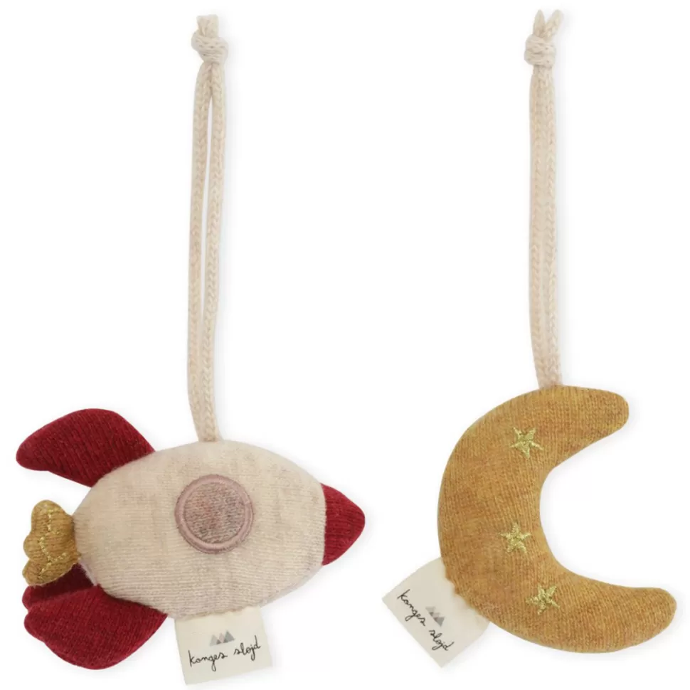 Konges Sløjd Arche>Lot de 2 Jouets d'Activités Lune et Fusée