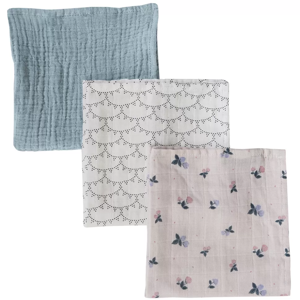 Maison Charlotte Textile>Lot de 3 Langes - Batignolles Multicolore