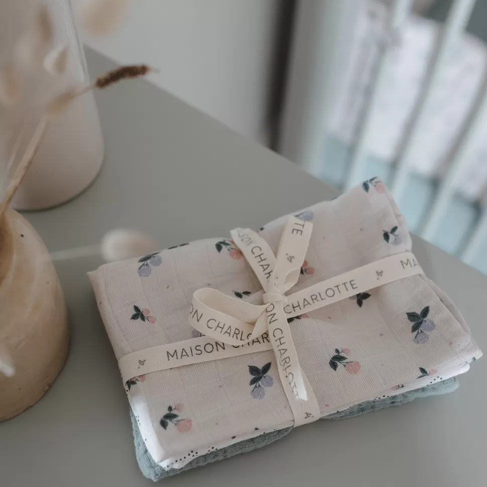 Maison Charlotte Textile>Lot de 3 Langes - Batignolles Multicolore