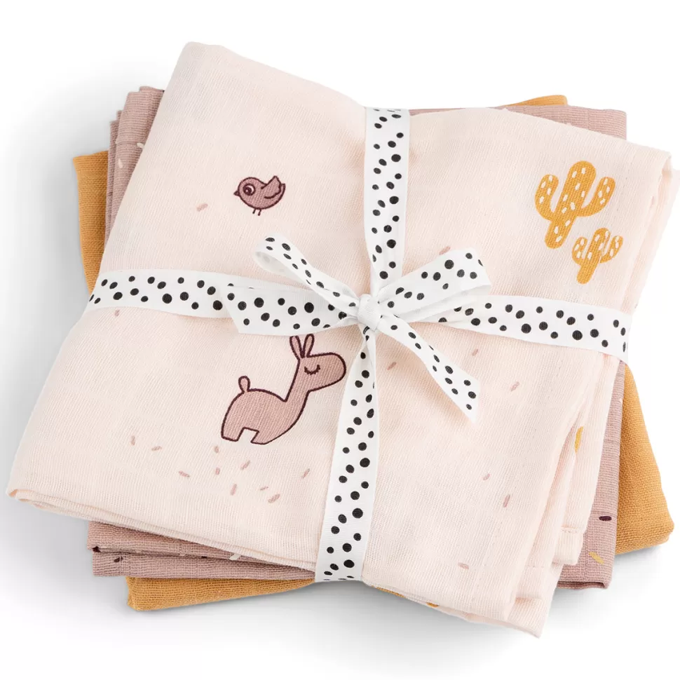 Done by Deer Textile>Lot de 3 Langes - Lalee Rose