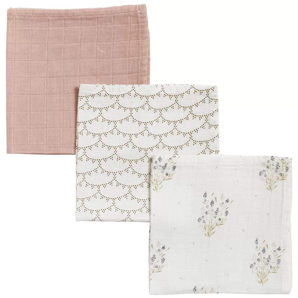 Maison Charlotte Textile>Lot de 3 Langes - Madeleine Multicolore