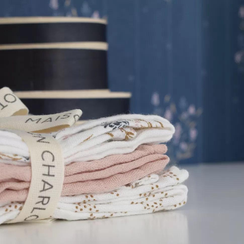 Maison Charlotte Textile>Lot de 3 Langes - Madeleine Multicolore