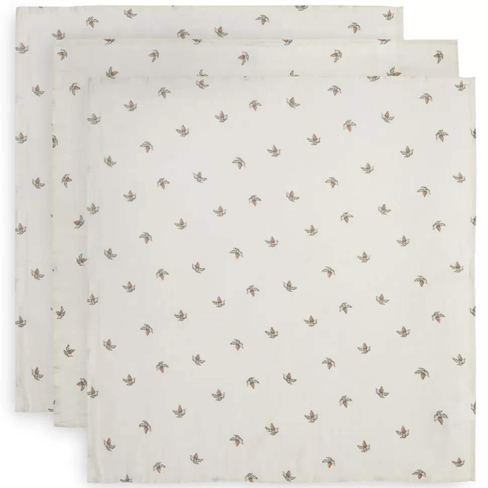 Jollein Textile>Lot de 3 Langes - Roseship