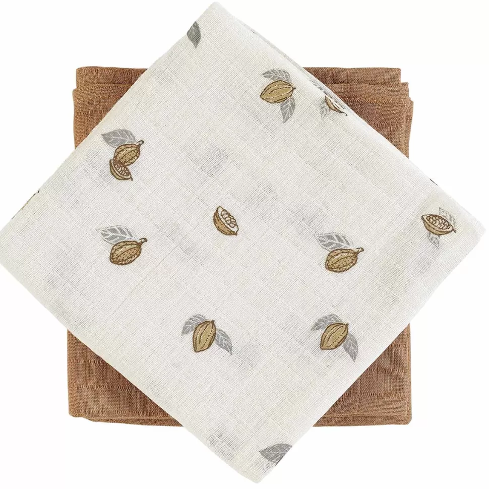 Bonjour Little Textile>Lot de 2 Langes - Tonka et Tan