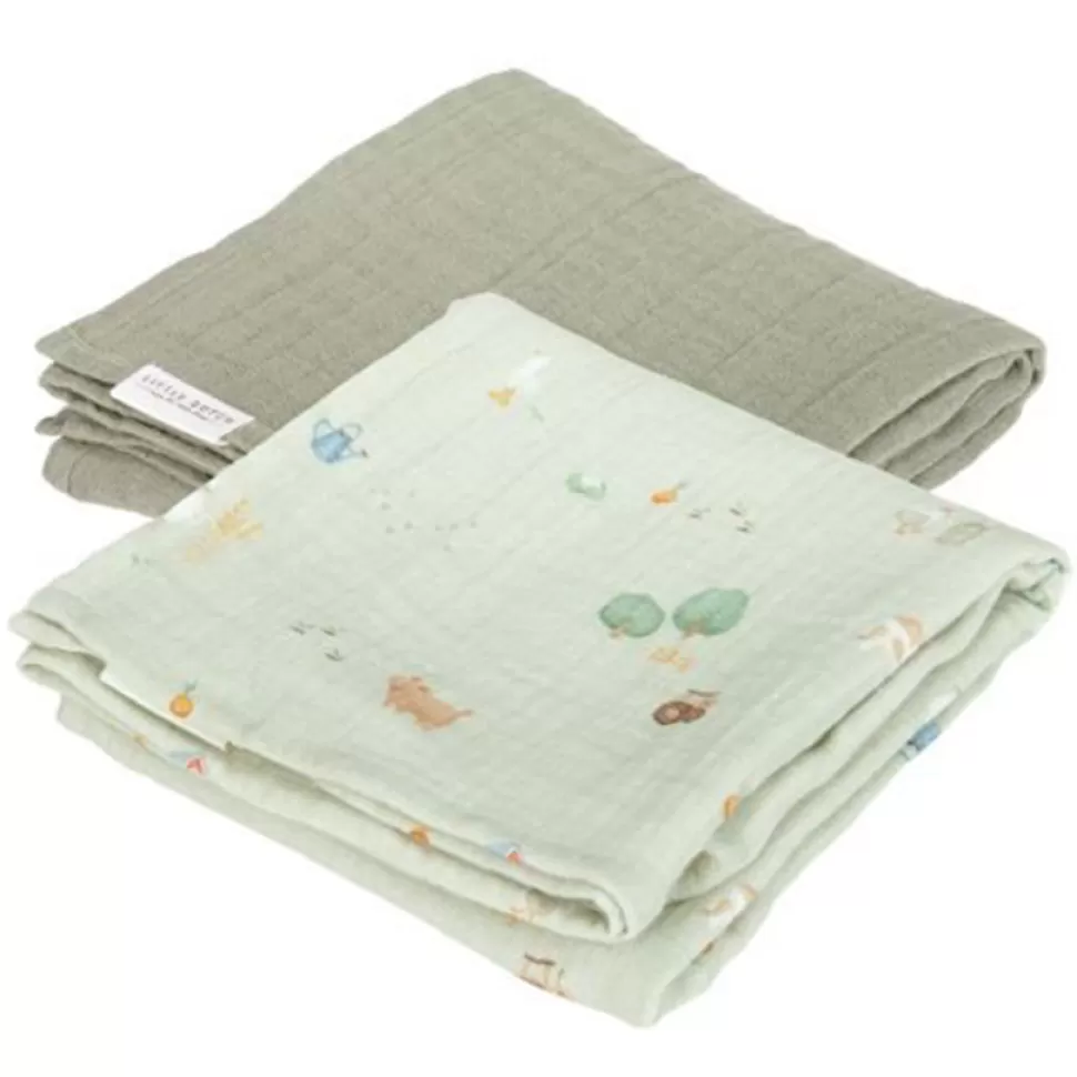Little Dutch Textile>Lot de 2 Langes Little Farm - Little Farm & Olive