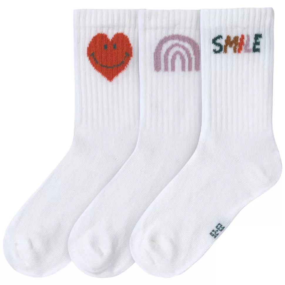 LÄSSIG Accessoires Bébé>Lot de 3 Paires de Chaussettes Little Gang Smile - 23/26