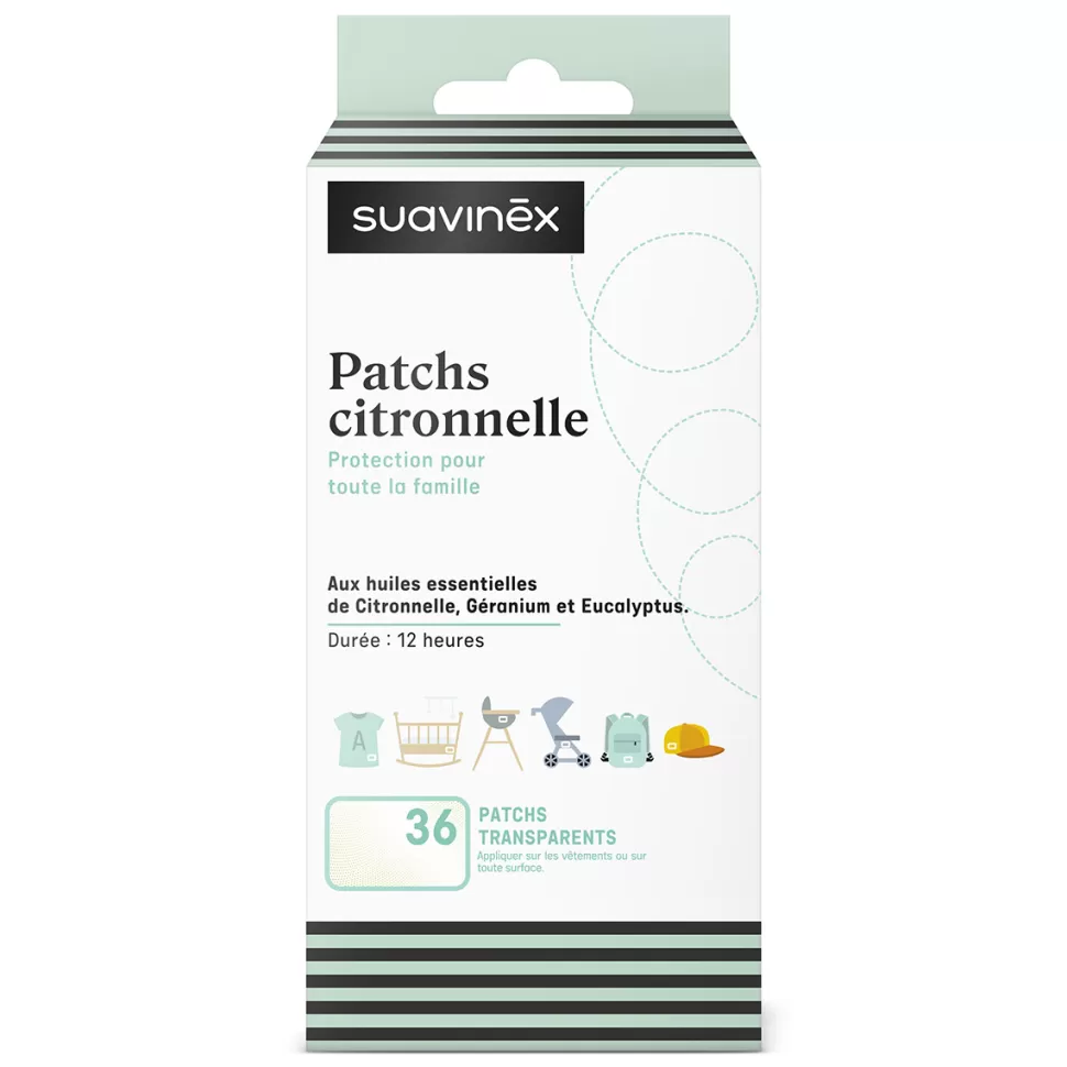 Enfant Suavinex Cosmétique Enfant>Lot de 36 Patchs à la Citronnelle