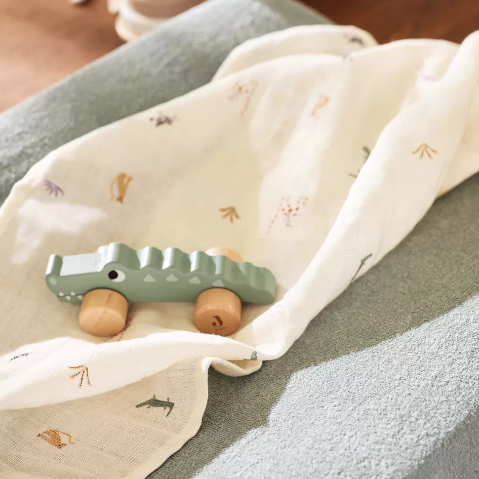 Jollein Textile>Lot de 3 Petits Langes Gaze de Coton - Jungle Jambo