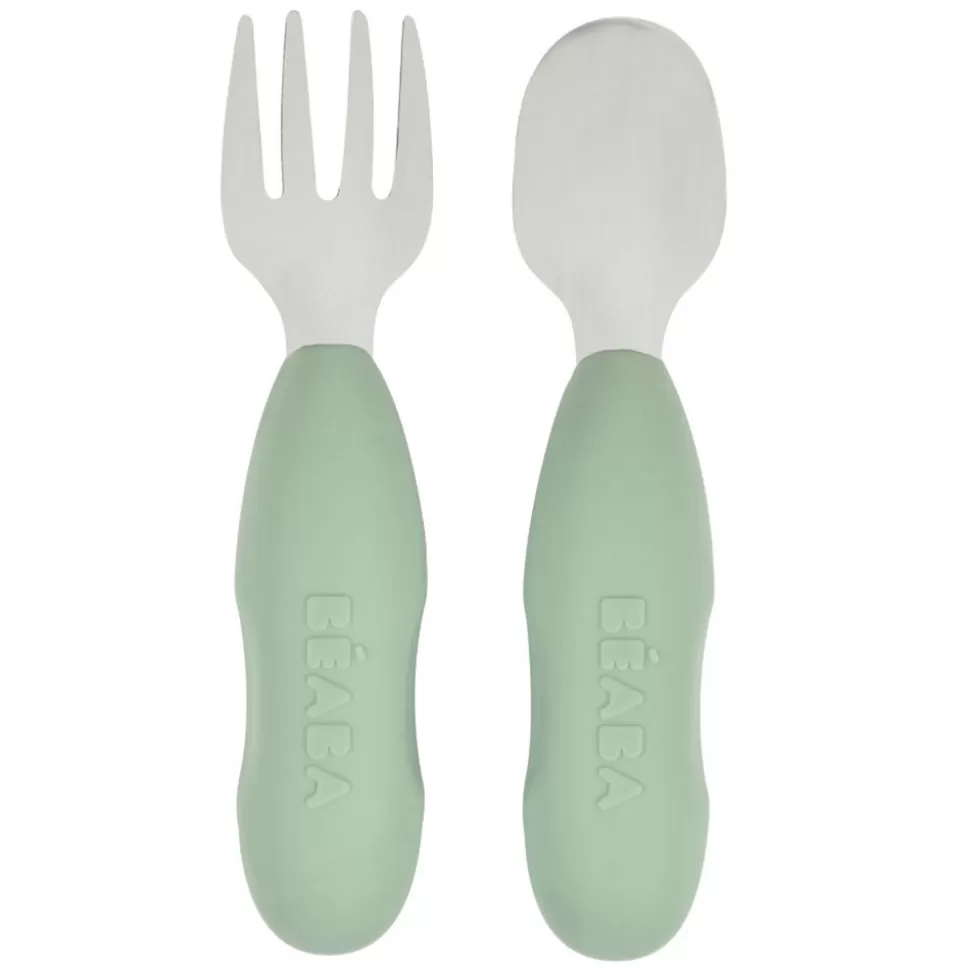 BÉABA Repas>Lot de 2 Pré-couverts - Sage Green