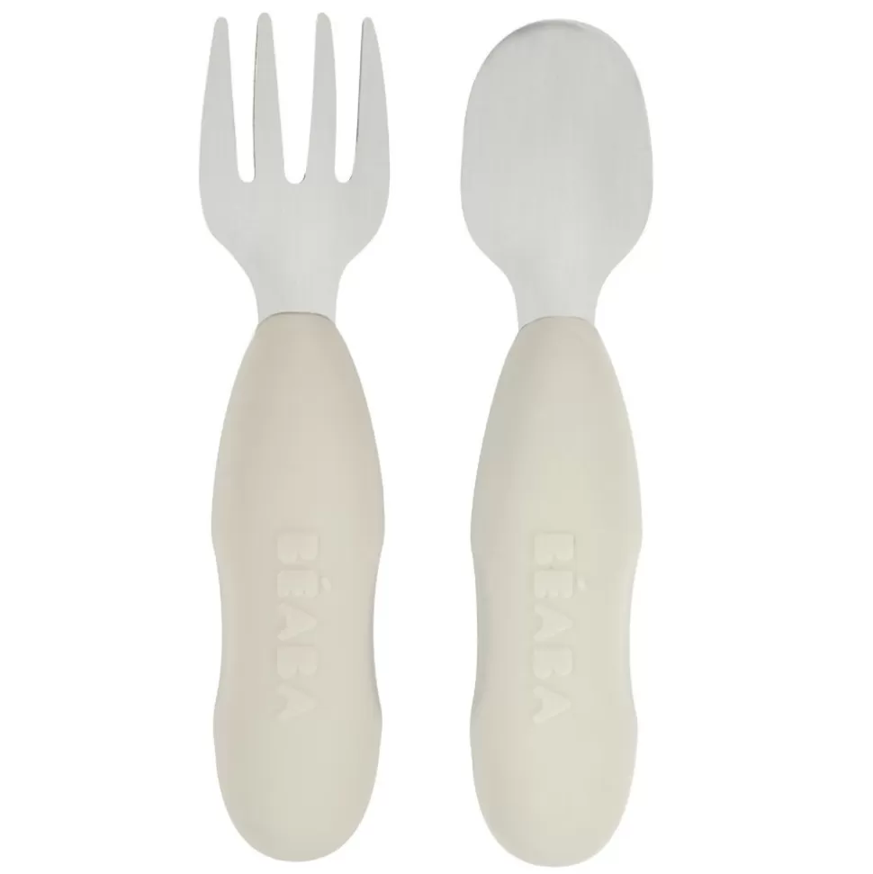BÉABA Repas>Lot de 2 Pré-couverts - Velvet Grey