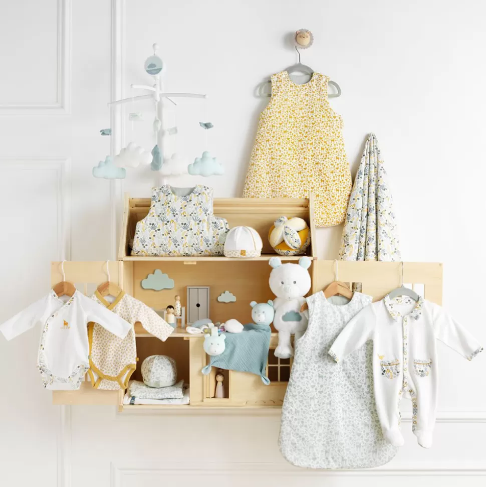 Sauthon Literie Bébé>Lot de 8 Protections de Barreaux Promenons-nous - Tilleul