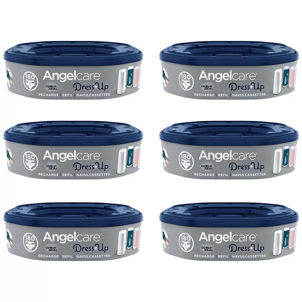 Angelcare Couche>Lot de 6 Recharges pour Poubelle Dress Up