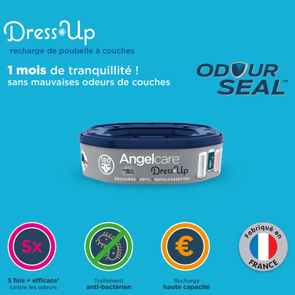 Angelcare Couche>Lot de 6 Recharges pour Poubelle Dress Up