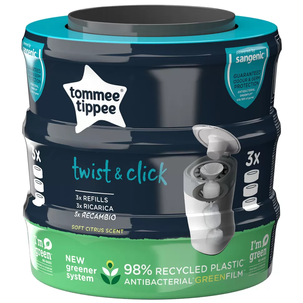 Tommee Tippee Couche>Lot de 3 Recharges Twist & Click