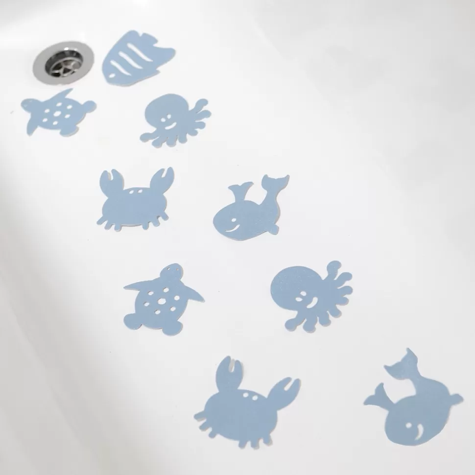 Dreambaby Baignoire>Lot de 10 Stickers Antidérapants Thermosensibles - Bleu