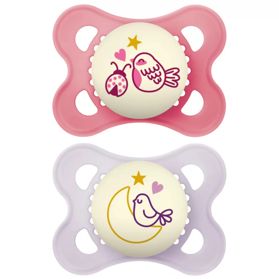 MAM Succion>Lot de 2 Sucettes Original Nuit Oiseaux - 2/6 Mois