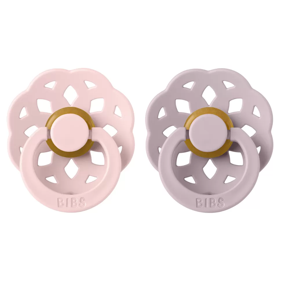 Bibs Succion>Lot de 2 Tétines Boheme Blossom & Dusky Lilac - 6/18 Mois