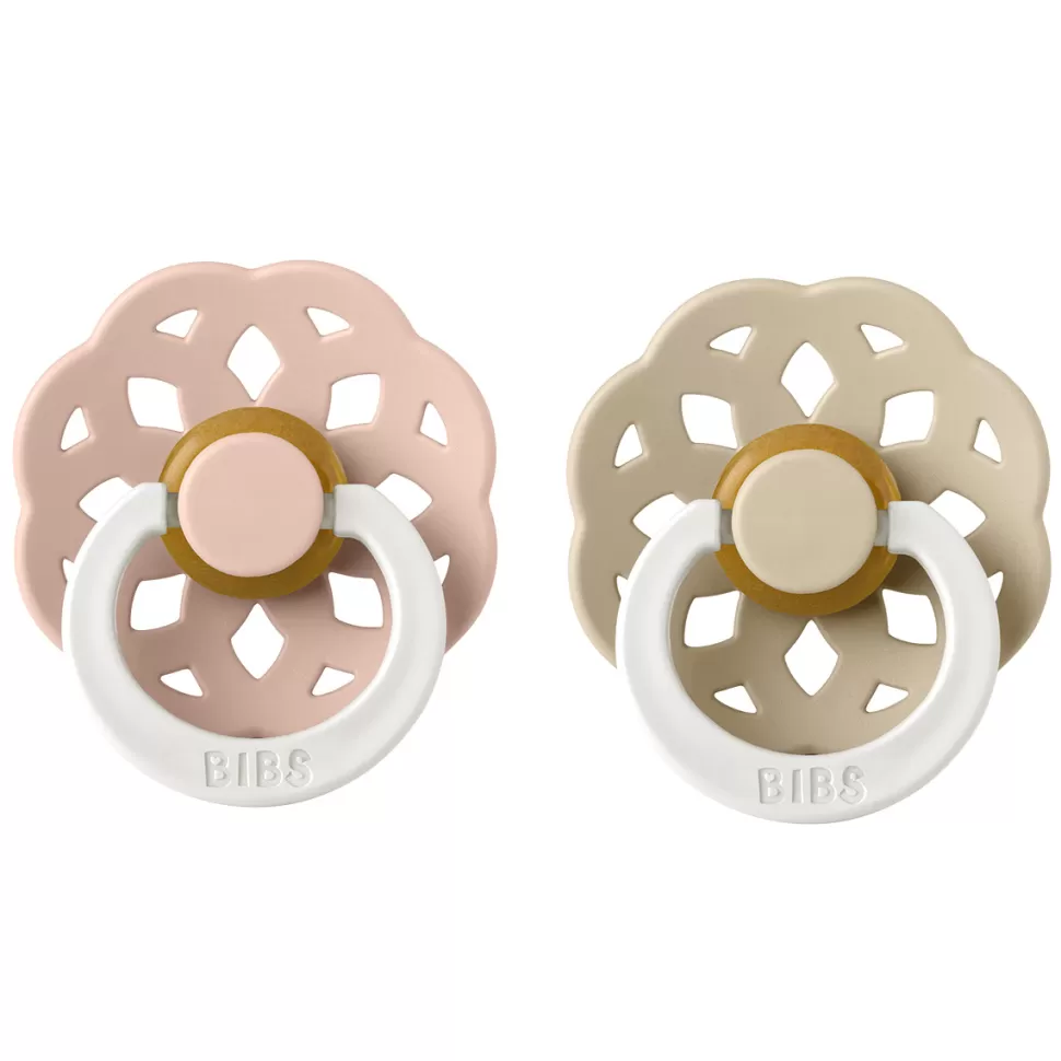 Bibs Succion>Lot de 2 Tétines Boheme Glow Blush & Vanilla - 6/18 Mois