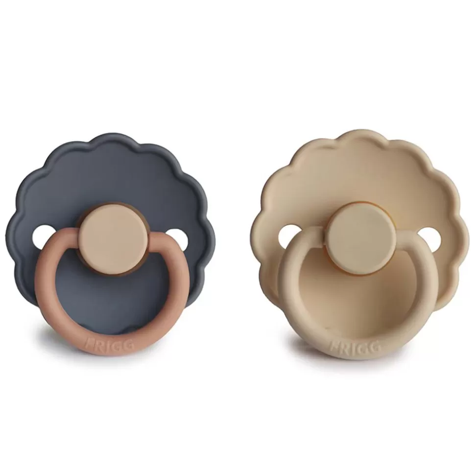 Frigg Succion>Lot de 2 Tétines Daisy Bloom Silicone Aurora & Croissant - 6/18 Mois