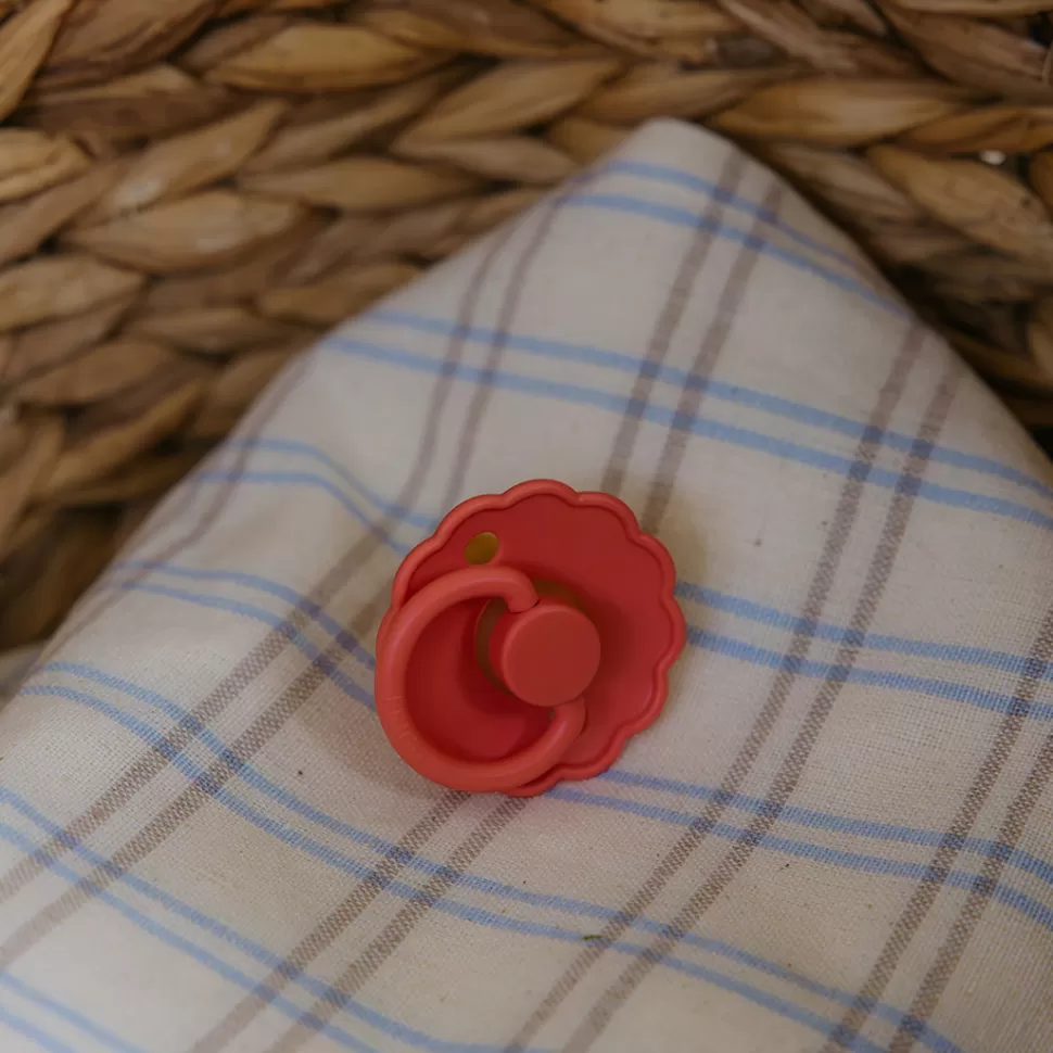 Frigg Succion>Lot de 2 Tétines Daisy Silicone Cream & Poppy - 6/18 Mois